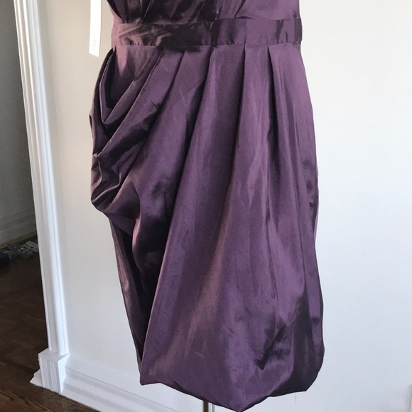 Medium purple Bodybag ruched dress NwT - Picture 2 of 12